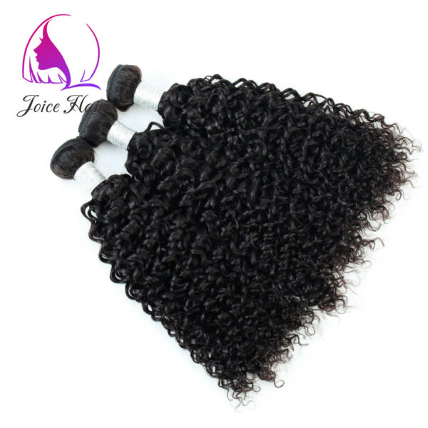 JERRY CURLY HAIR BUNDLES Natural color Remy Human Hair