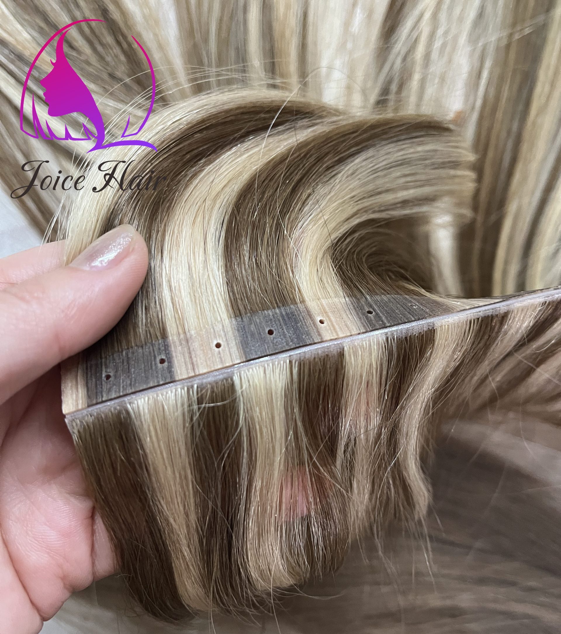 Double Tape Invisible Tape In Seamless Skin Weft With Small Hole