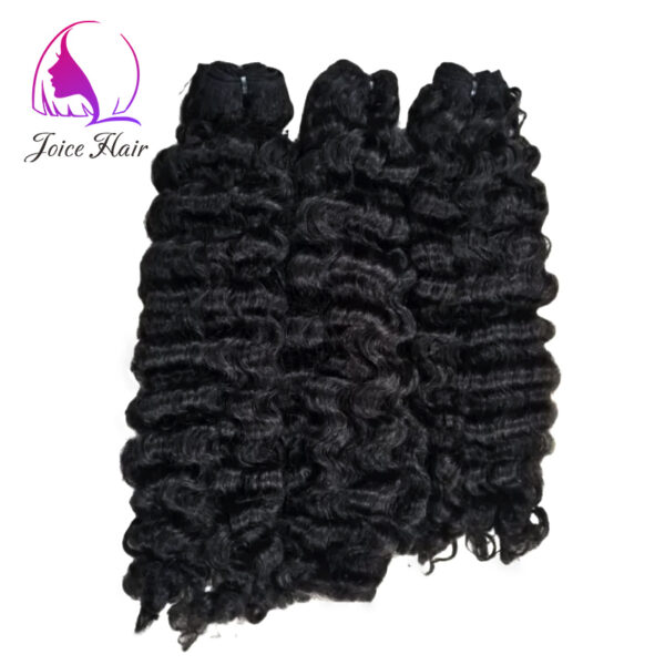 LOOSE BURMESE CURLY HAIR BUNDLE NATURAL COLOR HUMAN HAIR